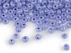 Rokail - koraliki szklane 6/0 - 4 mm perłowe, nieprzezroczyste