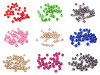 Perles en plastique craquelées, Ø 8 mm