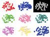 Perline in plastica, motivo: incrinato, dimensioni: Ø 8 mm