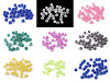 Perles en plastique craquelées, Ø 8 mm