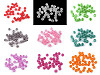 Perles en plastique craquelées, Ø 8 mm