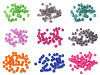 Perles en plastique craquelées, Ø 8 mm