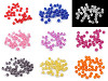 Perles en plastique craquelées, Ø 8 mm