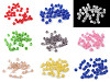 Perline in plastica, motivo: incrinato, dimensioni: Ø 8 mm