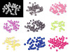 Perles en plastique craquelées, Ø 8 mm