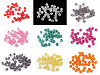 Perles en plastique craquelées, Ø 8 mm