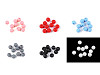 Silicone beads Ø9 mm