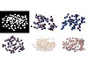 Perles en verre poli, 3 mm