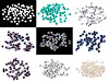 Fire polished glass beads 3 mm