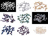 Perles en verre poli, 3 mm