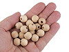Unpainted wooden beads Ø14 mm
