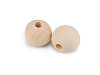 Unpainted wooden beads Ø20 mm