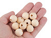Unpainted wooden beads Ø20 mm