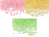 Perles de rocaille 8/0 - 3 mm, couleurs vives