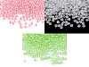 Rocailles 8/0 – 3 mm mit Durchzug, leuchtende Farben