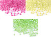 Rocailles 8/0 – 3 mm mit Durchzug, leuchtende Farben