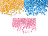 Perles de rocaille 8/0 - 3 mm, couleurs vives