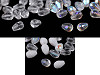 Glass cut beads, drops 7x10 mm