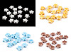 Porcelain star beads Ø15 mm