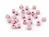 Plastic beads cube 6x6 mm