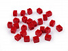 Plastic beads cube 6x6 mm