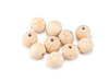 Unfinished Wooden Beads - Star, Smiley Face Ø20 mm