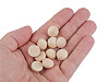 Demi-perles/Billes en bois pour création DIY, Ø 15 mm