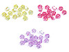 Mărgele din plastic diamant cu efect AB 8x13 mm