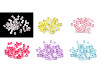 Plastic Beads with AB Effect 6x6 mm, Cube