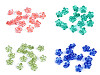 Boutons/Perles Fleurs en plastique, Ø 12 mm
