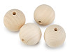 Large Unfinished Wooden Beads Ø40 mm