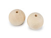 Large Unfinished Wooden Beads Ø40 mm