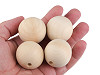 Large Unfinished Wooden Beads Ø40 mm