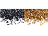 Perles tubulaires torsadées, 6 mm