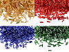 Perline lunghe a forma cilindrica, lisce, dimensioni: 6 mm
