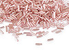 Perline lunghe a forma cilindrica, lisce, dimensioni: 6 mm