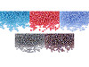 Seed beads 8/0 - 3 mm frosted AB