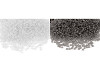Μικρές χάντρες 12/0 – 2 mm, διαφανείς, frosted