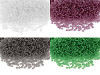 Rocaille, dimensioni: 12/0 - 2 mm, trasparenti, smerigliate