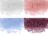 Rocaille, dimensioni: 12/0 - 2 mm, trasparenti, smerigliate