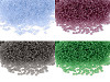 Seed beads 12/0 - 2 mm transparent frosted