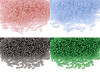 Rocaille, dimensioni: 12/0 - 2 mm, trasparenti, smerigliate