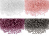Μικρές χάντρες 12/0 – 2 mm, διαφανείς, frosted