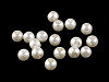 Imitations de perles rondes en verre, Ø 10 mm, Poussière d’étoiles