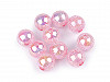 Plastic Beads with AB effect Ø15 mm