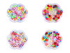Kit de perles en plastique pour fabrication de bijoux