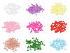 Perles en plastique craquelées, Ø 6 mm