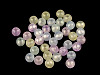 Plastic Beads pearl AB frost effect Ø10 mm