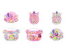 Caja de cuentas + hilo de nailon: concha, unicornio, peluche