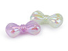 Plastic Beads with AB Effect, Bow 17x32 mm